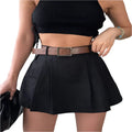Damenmode einfarbiger Rock mit hoher Taille