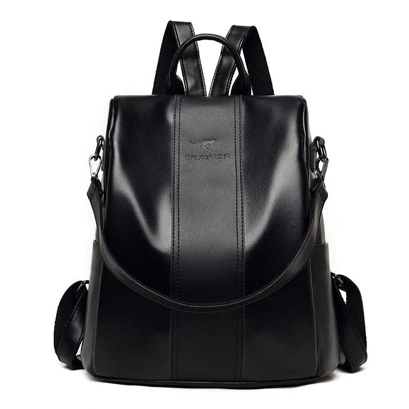 Sac à Dos Femme Grande Capacité en Cuir Souple pour le Voyage
