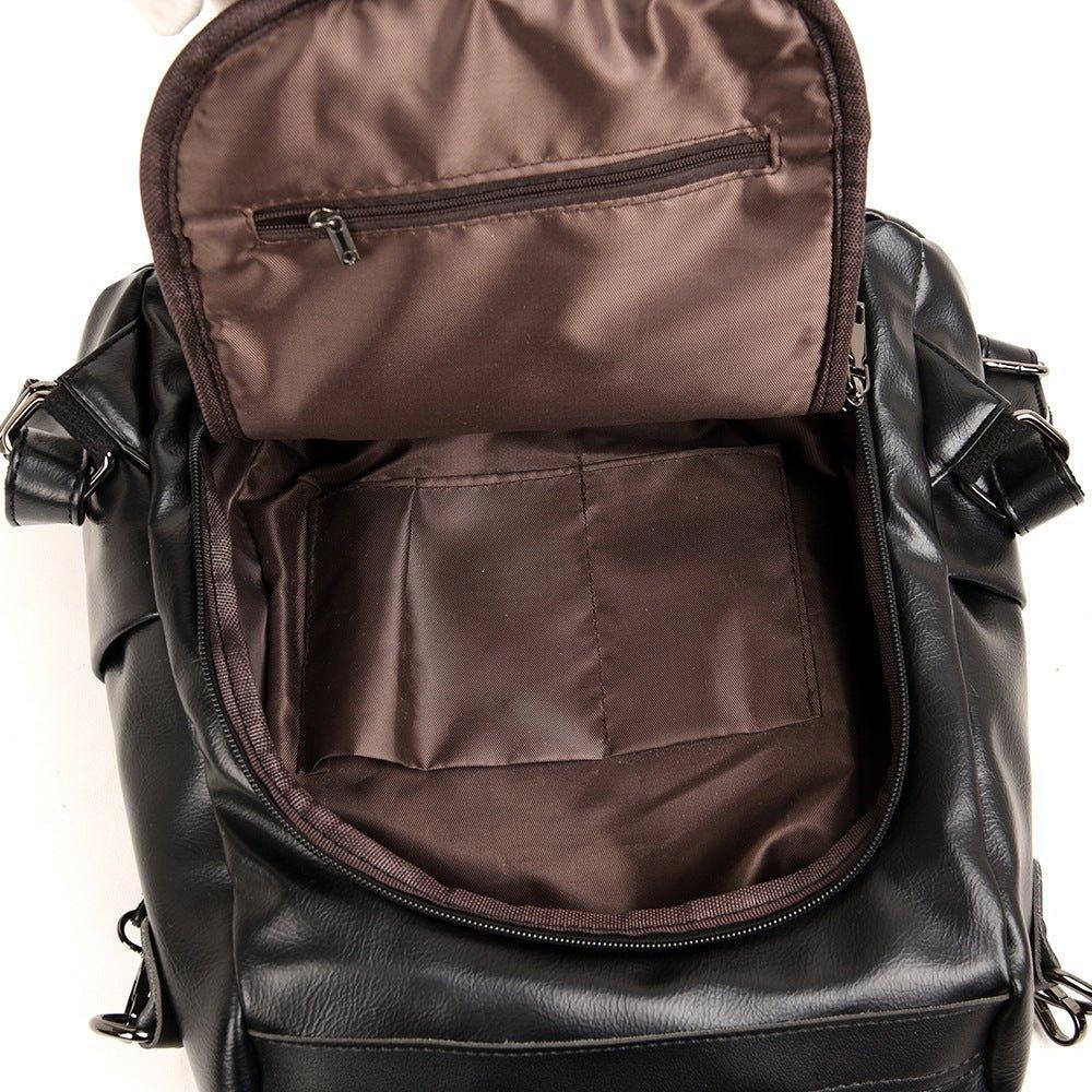 Sac à Dos Femme Grande Capacité en Cuir Souple pour le Voyage