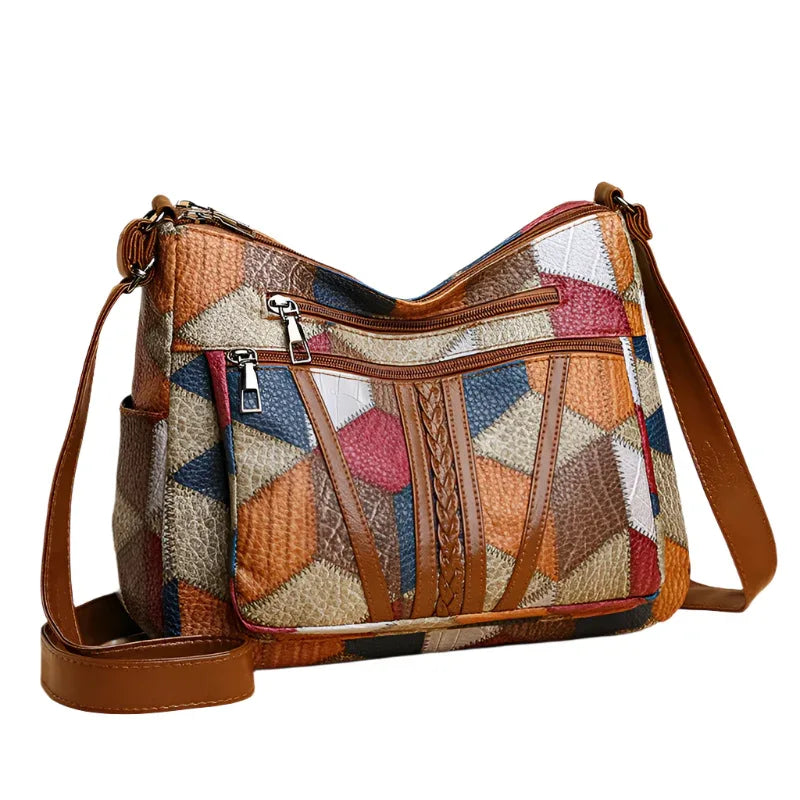 Sac à bandoulière multi-poches grande capacité pour femme, idéal pour le travail, les trajets quotidiens et les voyages