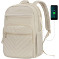 Damen Oxford-Stoff USB Lade Business Arbeits Schul Rucksack