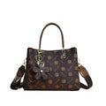 Sac à main en cuir PU pour femme avec pendentif fleur et bandoulière amovible