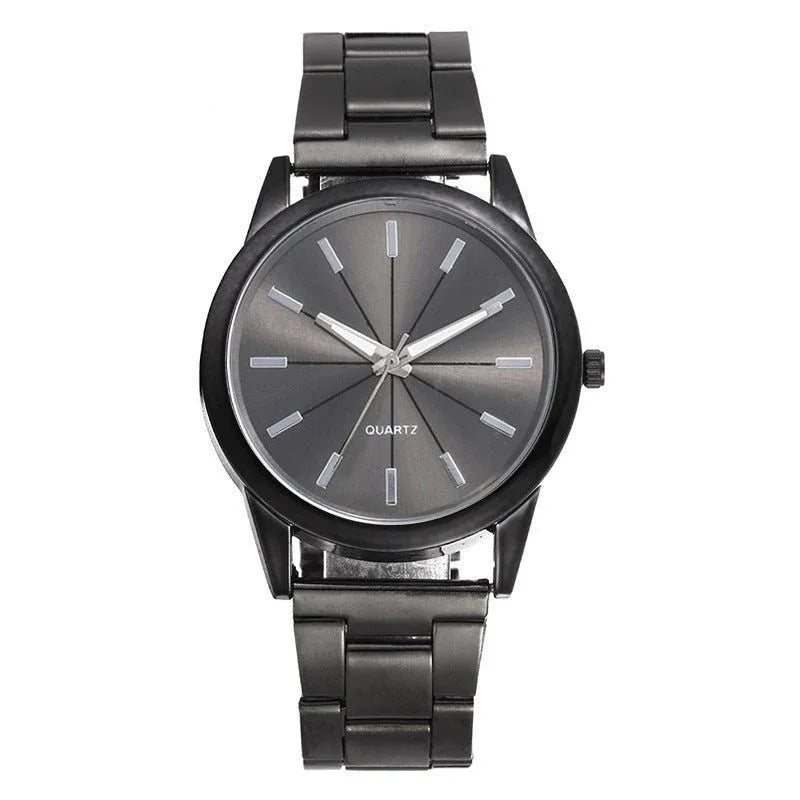 Montre à mouvement à quartz en acier inoxydable pour femmes
