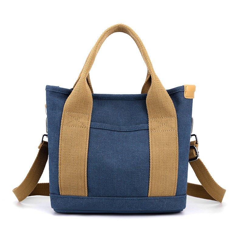 Sac à bandoulière en toile tendance, simple et grande capacité, idéal pour les loisirs et les trajets quotidiens pour femmes