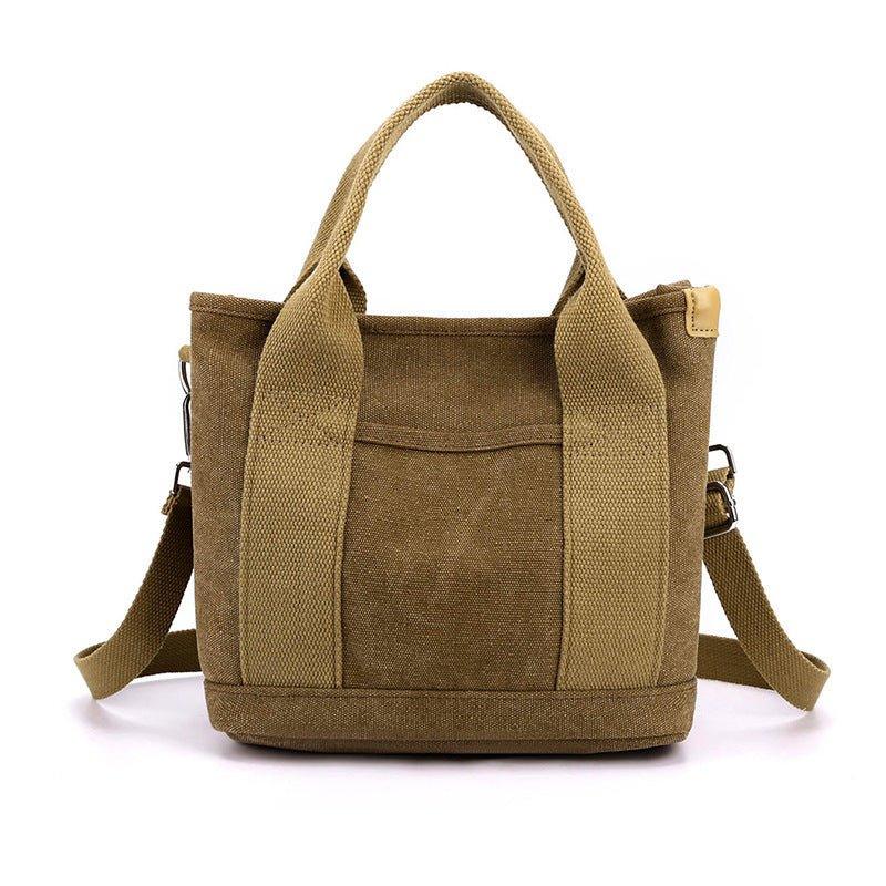 Sac à bandoulière en toile tendance, simple et grande capacité, idéal pour les loisirs et les trajets quotidiens pour femmes