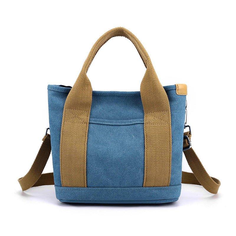 Sac à bandoulière en toile tendance, simple et grande capacité, idéal pour les loisirs et les trajets quotidiens pour femmes