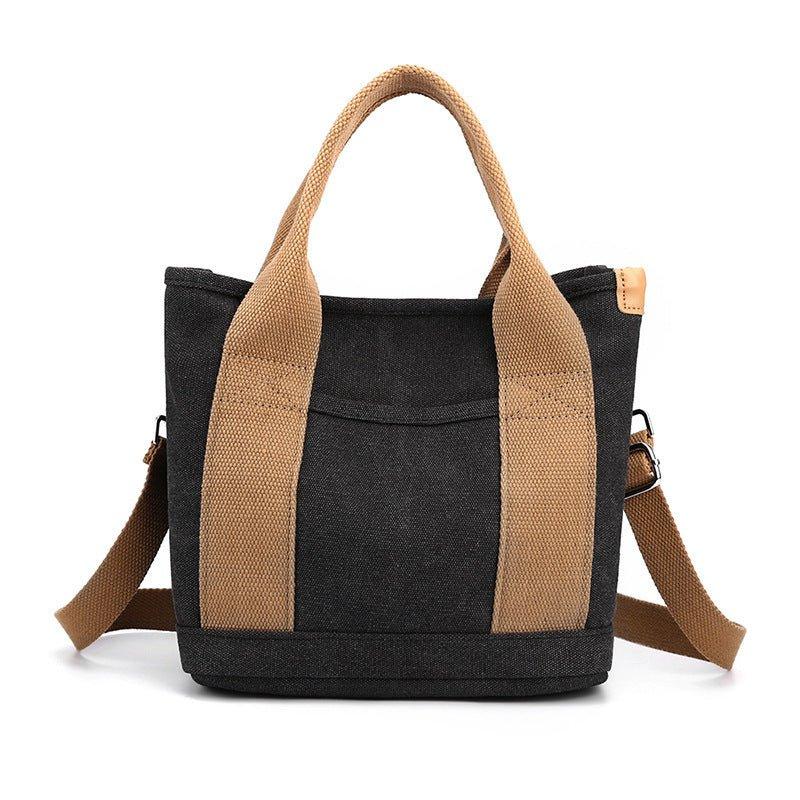 Sac à bandoulière en toile tendance, simple et grande capacité, idéal pour les loisirs et les trajets quotidiens pour femmes