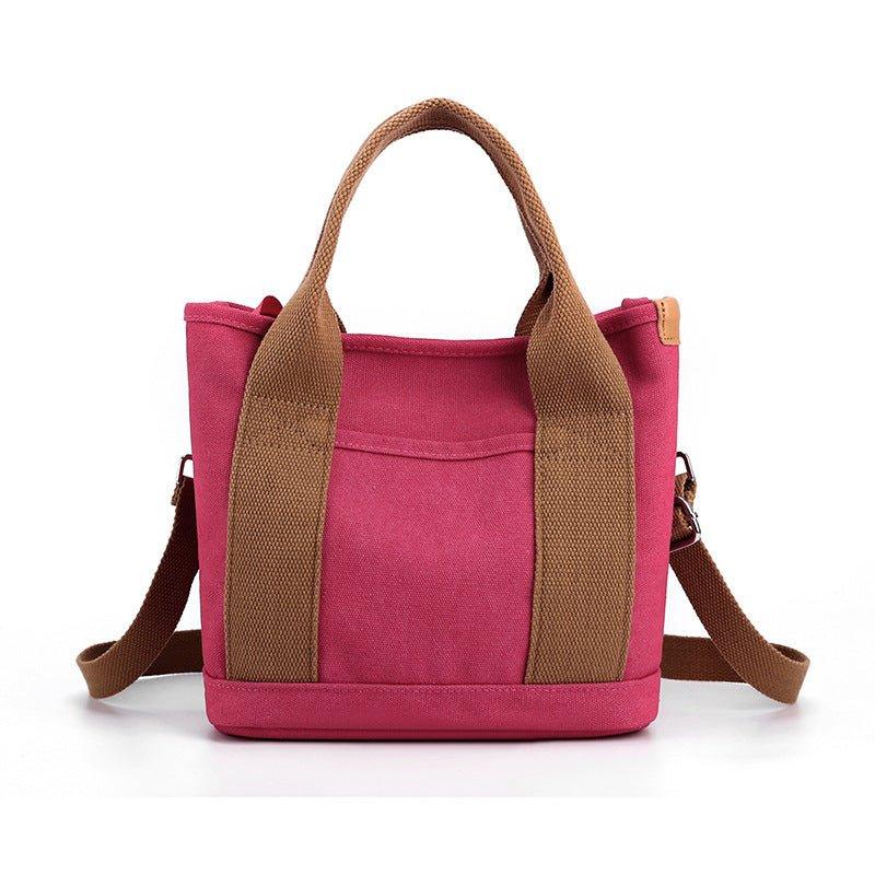 Sac à bandoulière en toile tendance, simple et grande capacité, idéal pour les loisirs et les trajets quotidiens pour femmes