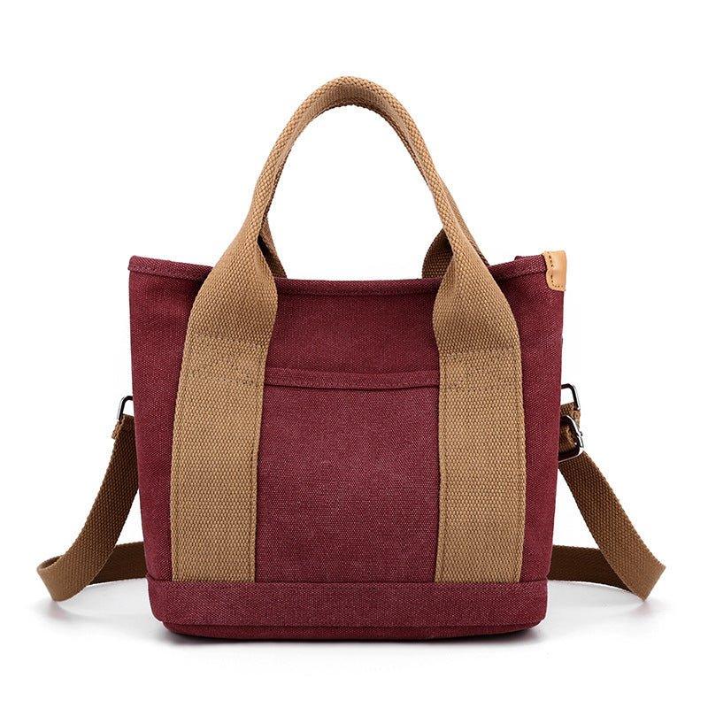 Sac à bandoulière en toile tendance, simple et grande capacité, idéal pour les loisirs et les trajets quotidiens pour femmes