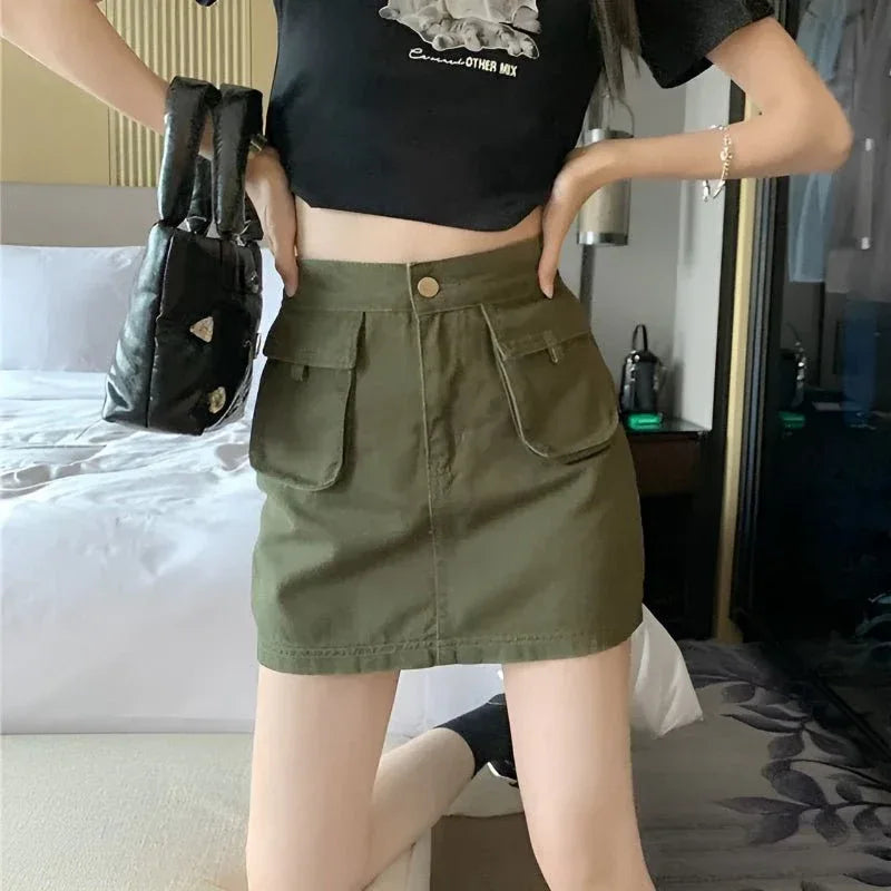 Damen Arbeitskleidung A-Linie Rock mit hoher Taille